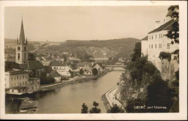 Ledec Sazavou Kirche Brücke
