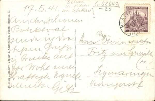 Klattau [Stempelabschlag] Zamek – Bild 2