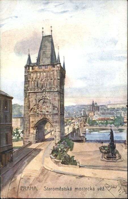 Prag Prahy Prague Prag_Böhmen Staromestska mostecka Künst