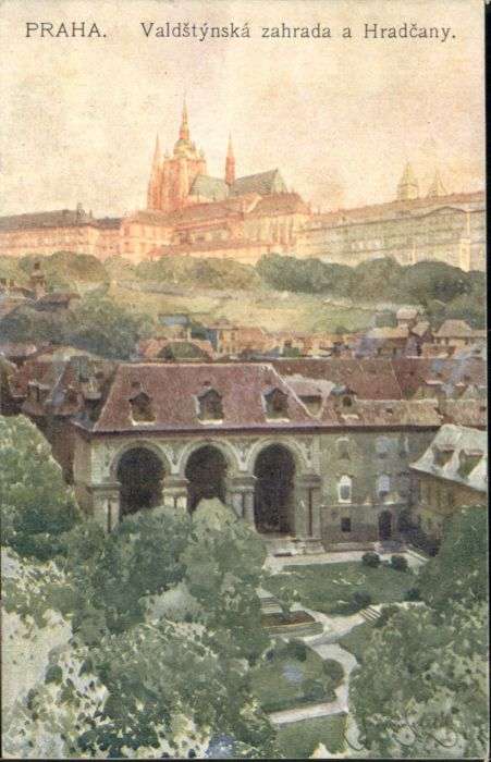 Prag Prahy Prague Prag_Böhmen Valdstynska zahrada Hradcan