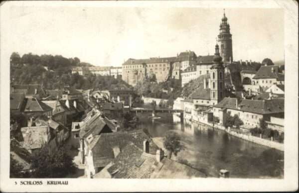 Krumau Schloss Brücke
