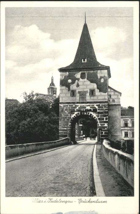 Mies Stribro Czekia Mies Sudetengau Brückenturm
