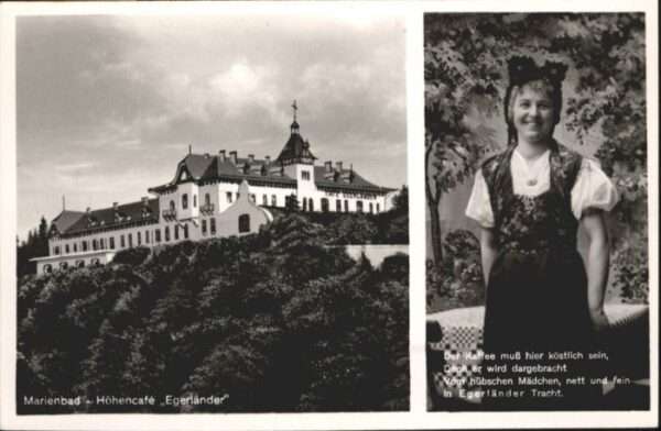 Marienbad Tschechien Boehmen Marienbad Höhencafe Egerländer Tracht *