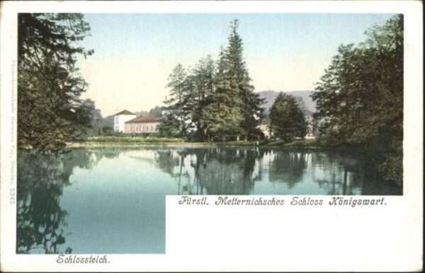 Bad Koenigswart chlossteich Metternichsches Schloss