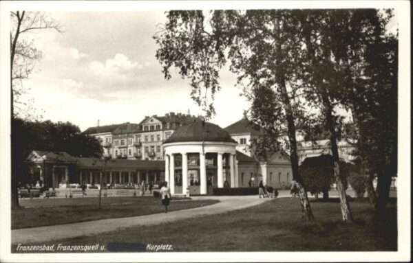 Franzensbad Franzensquelle Kurplatz