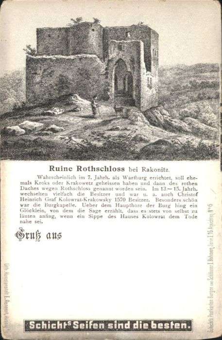 Rakonitz Ruine Rothschloss