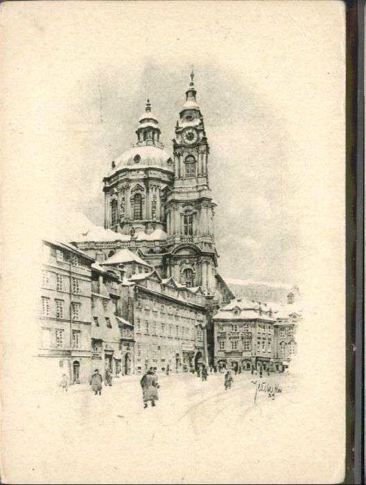 Prag Prahy Prague Prag_Böhmen St Nikolaus Kirche