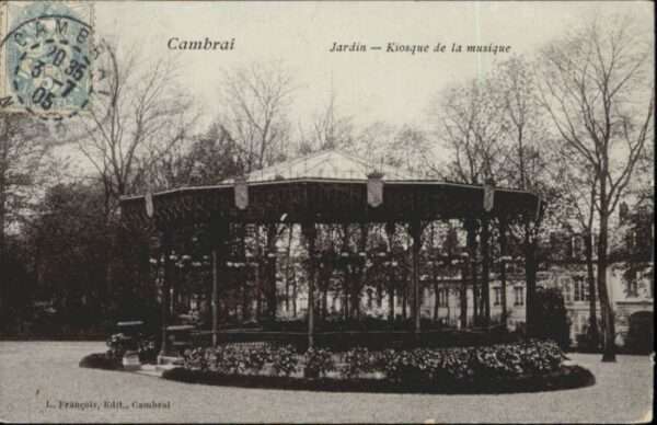 Cambrai Jardin Kiosque Musique