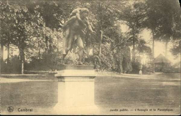 Cambrai Jardin Public l'Aveugle Paralytique