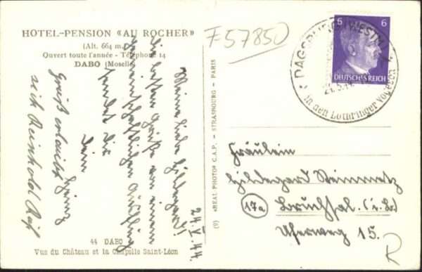 Dabo Moselle Hotel Pension au Rocher – Bild 2