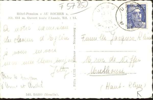 Dabo Moselle Hotel Pension au Rocher – Bild 2