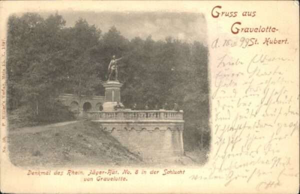 Gravelotte Moselle St. Hubert Denkmal Jäger-Bataillon Nr.