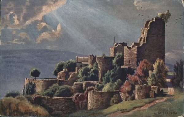 Luetzelburg Lothringen Lützelburg Vogesen Schlossruine Künstle