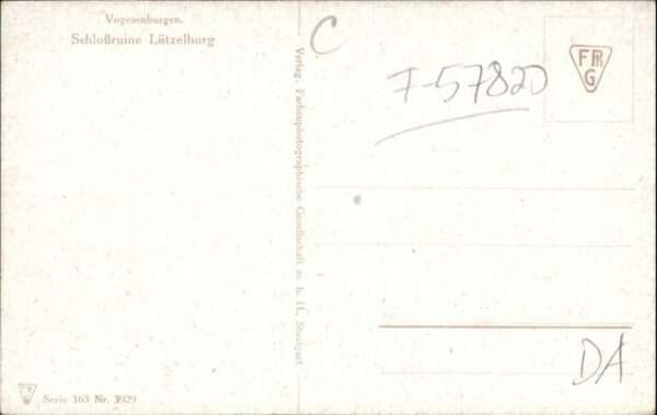 Luetzelburg Lothringen Lützelburg Vogesen Schlossruine Künstle – Bild 2
