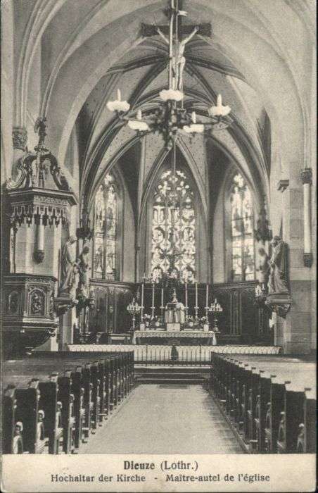 Dieuze Lothringen Hochaltar Kirche Eglise