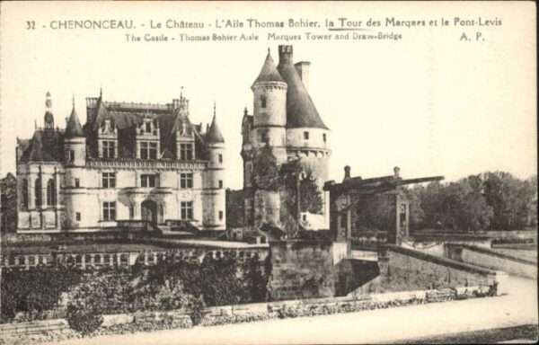 Chenonceaux Chateau Tour Marques Pont-Levis