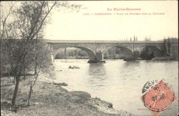 Carbonne Pont Pierres Garonne