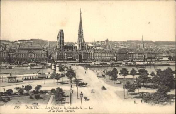 Rouen Quais Catehdrale Place Carnot