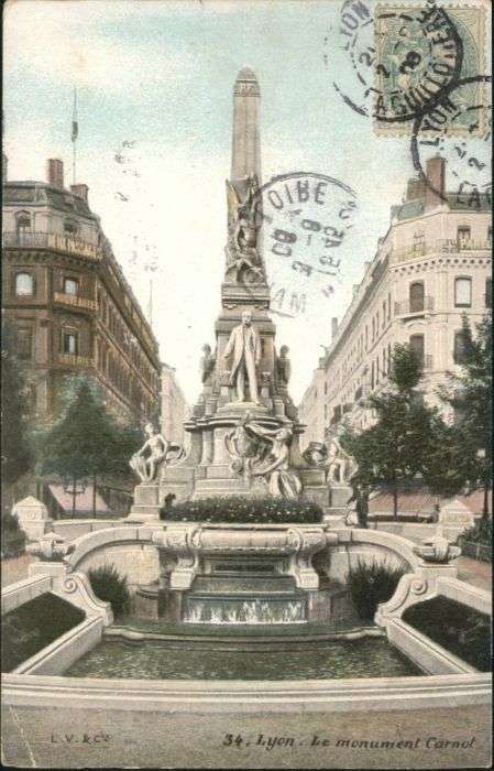 Lyon France Lyon Monument Carnot