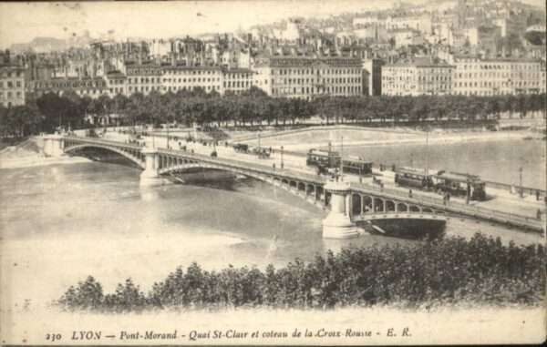Lyon France Lyon Pont Morand Quai St. Clair Croix-R
