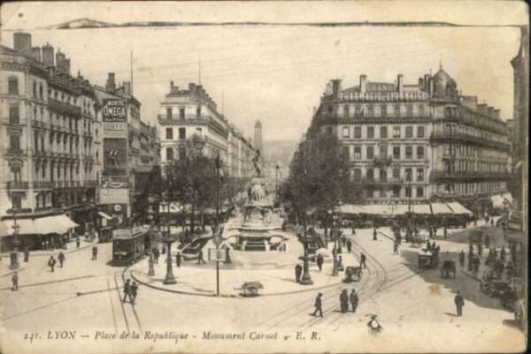 Lyon France Lyon Place Republique Monument Carnot S