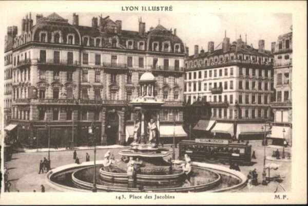 Lyon France Lyon Place Jacobins Strassenbahn