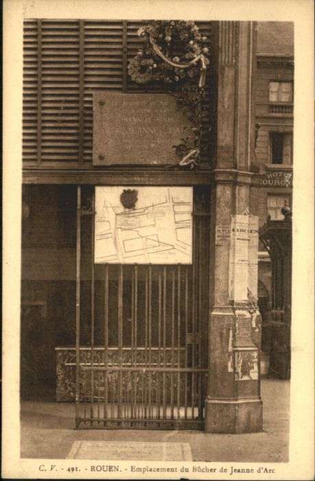 Rouen Emplacement Bucher Jeanne d_Arc