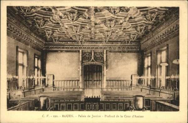 Rouen Palais Justice Plafond Cour d_Assises