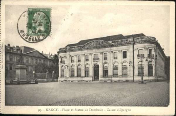 Nancy Lothringen Nancy Place Statue Dombasle Caisse d_Ep