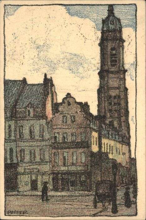 Cambrai Rue St. Martin Place d_Armes Künstler P