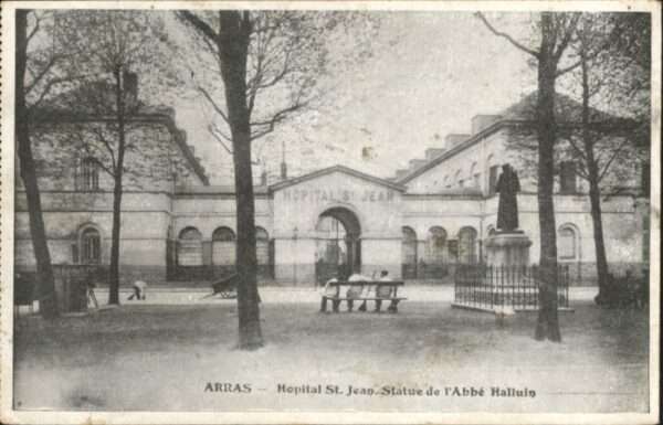 Arras Pas-de-Calais Arras Hopital St. Jean Statue l'Abbe Ha