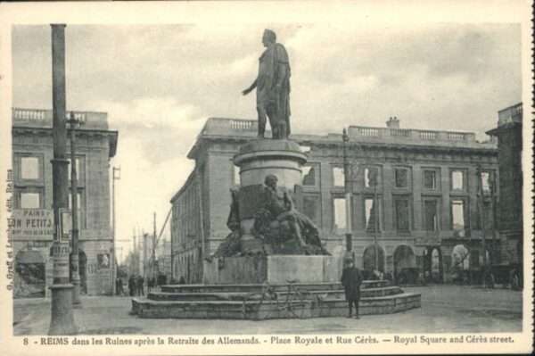 Reims Champagne Ardenne Reims Ruines Place Royale Rue Ceres