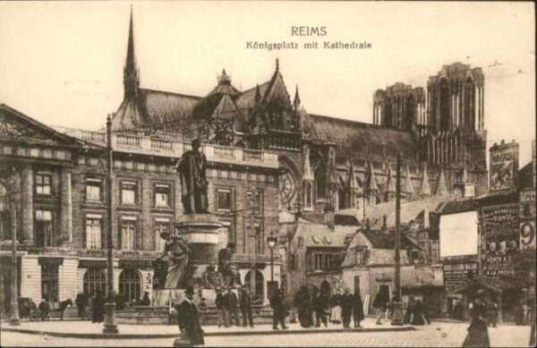 Reims Champagne Ardenne Reims Königsplatz Kathedrale