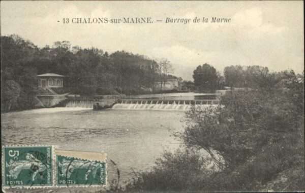 Chalons-en-Champagne Marne Barrage Marne