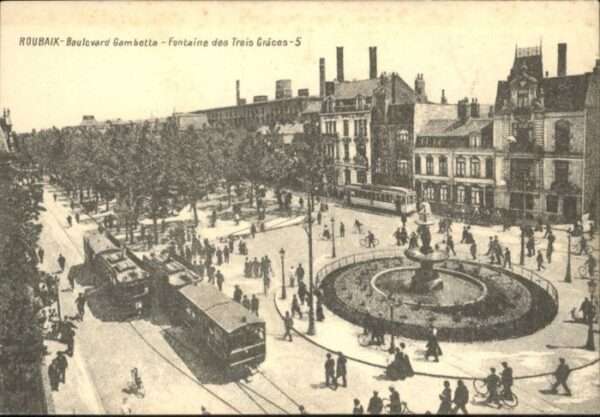 Roubaix Boulevard Gambetta Fontaine Trois Grace