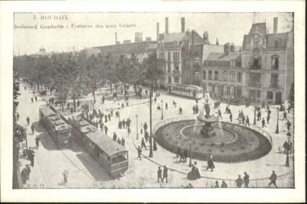 Roubaix Boulevard Gambetta Fontaine Trois Grace