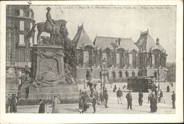 Lille Nord Lille Place Republique Statue Faidherbe