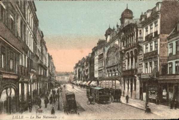 Lille Nord Lille Rue Nationale Strassenbahn