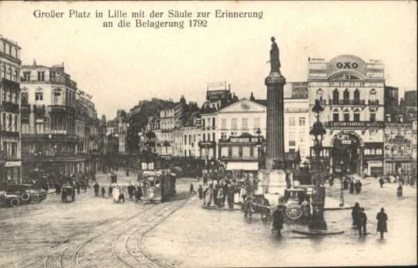 Lille Nord Lille Grosser Platz Strassenbahn Säule
