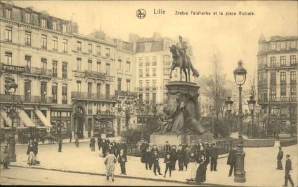 Lille Nord Lille Statue Faidherbe Place Richele