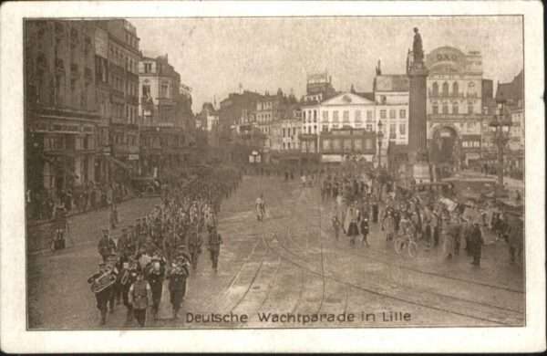 Lille Nord Lille Grand Place Wachtparade Soldaten