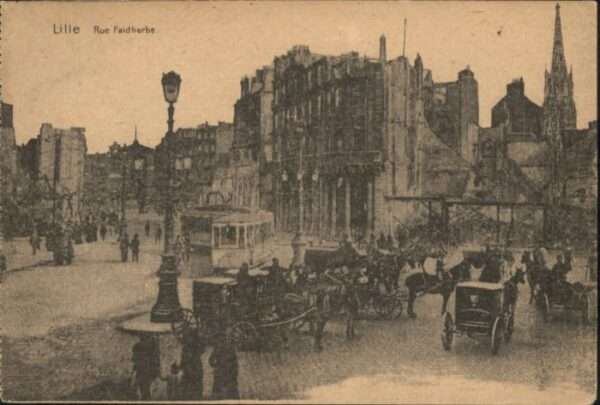 Lille Nord Lille Rue Faidherbe Strassenbahn  Pferd