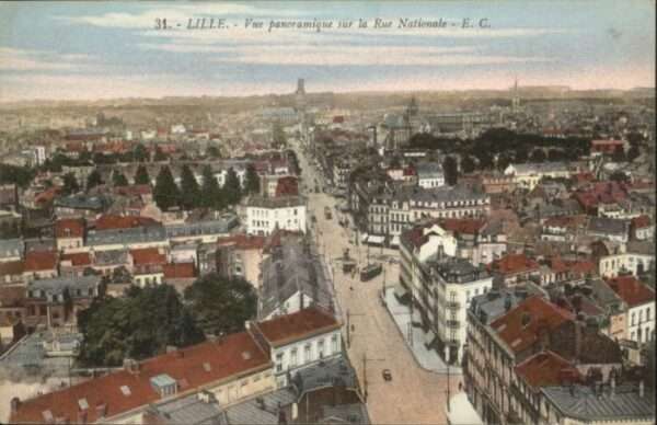 Lille Nord Lille Rue Nationale Strassenbahn