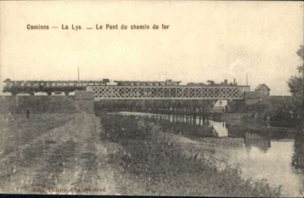 Comines 59 Nord Comines Lys Pont Eisenbahn