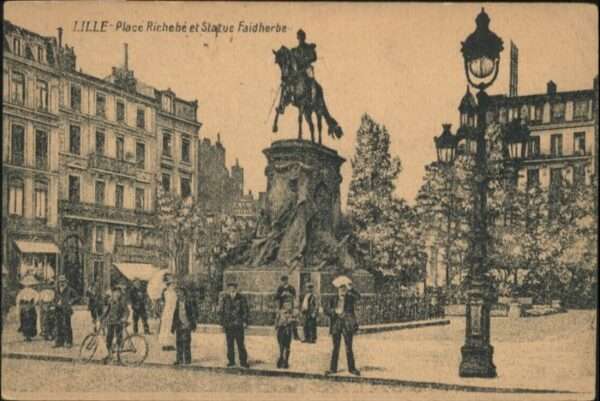 Lille Nord Lille Place Richele Statue Faidherbe