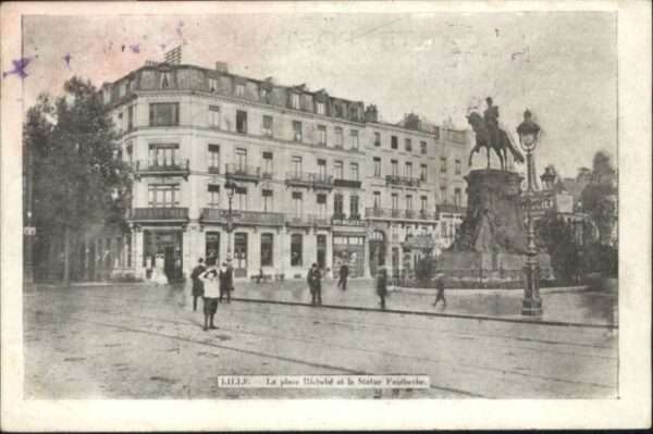 Lille Nord Lille Place Richele Statue Faidherbe