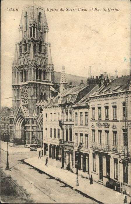 Lille Nord Lille Eglise Kirche Sacre-Coeur Rue Sol
