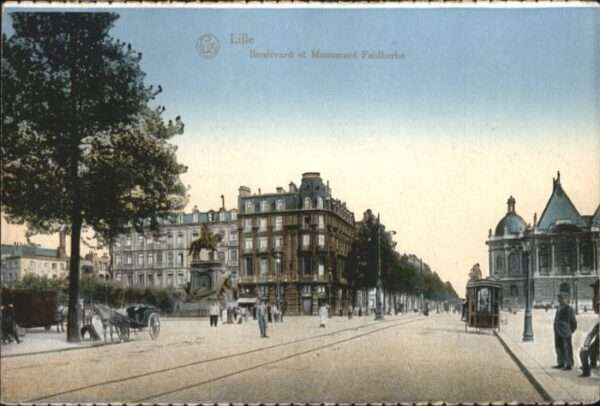 Lille Nord Lille Boulevard Monument Faidherbe