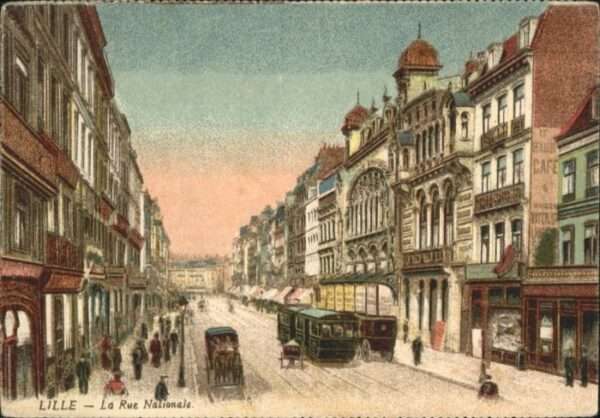 Lille Nord Lille Rue Nationale Strassenbahn
