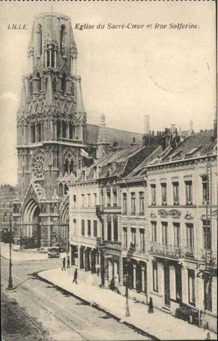 Lille Nord Lille Eglise Kirche Sacre-Coeur Rue Sol